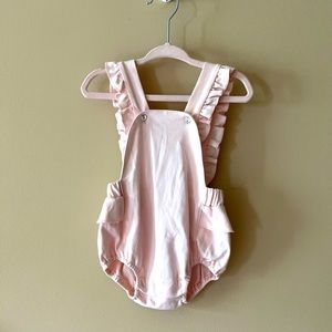 FRENCHY YUMMY Paris baby pink bloomers/romper overalls